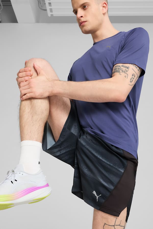 VELOCITY All-Over Print 7" Running Shorts Men, PUMA Black, extralarge